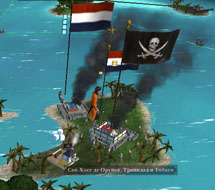Осада пиратского города в Empire Total War