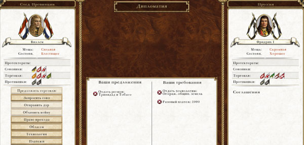 Сделка с Пруссией в Empire Total War