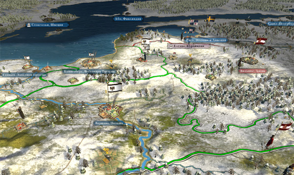 Стратегическая карта в Empire: Total War