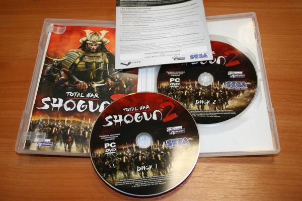 Диски с игрой Total War Shogun 2